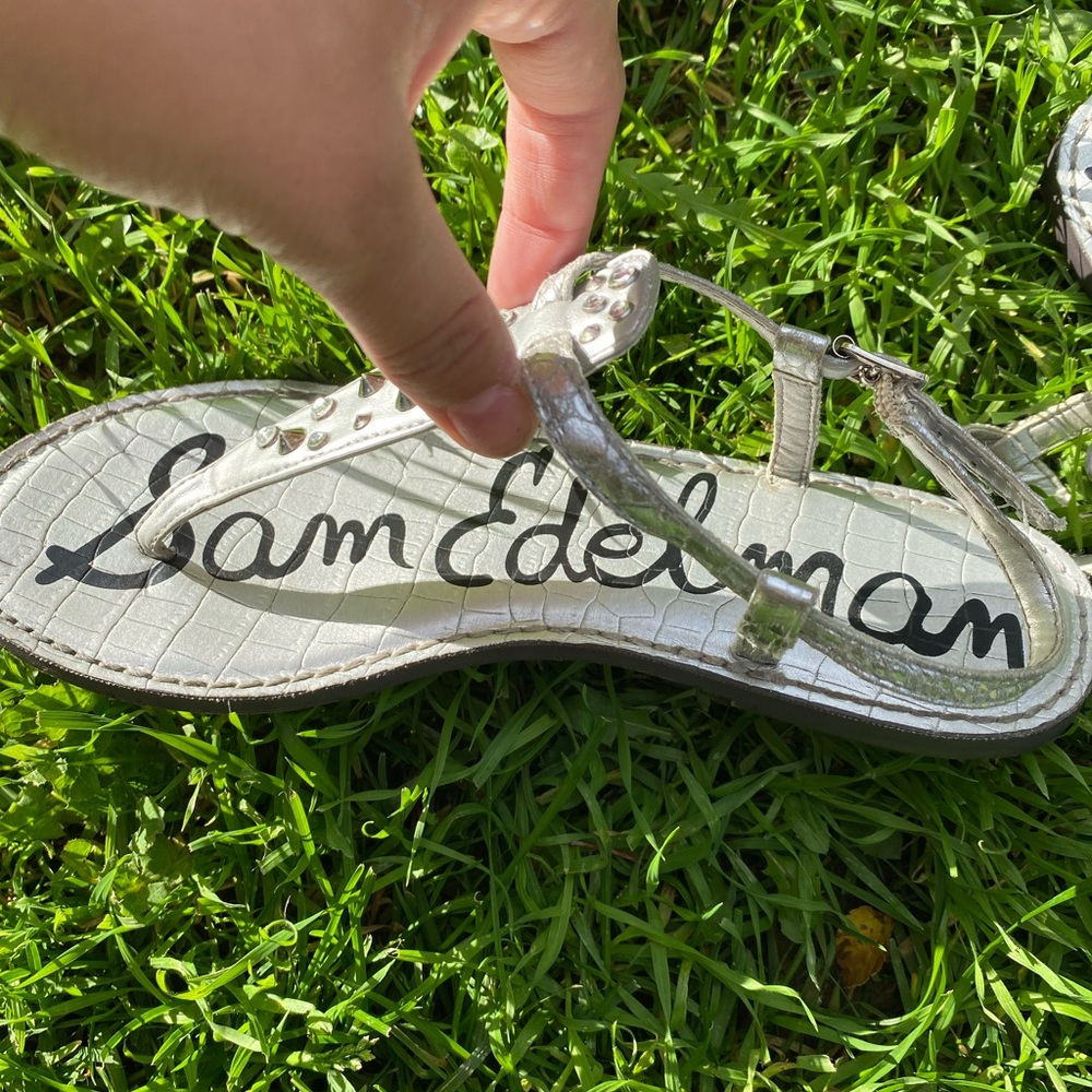 Sam Edelman T-thong Sandals Silver
